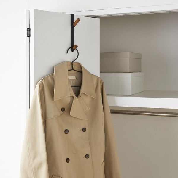 Durų pakaba iš metalo juodos spalvos 1,5 cm Tower – YAMAZAKI-image-3