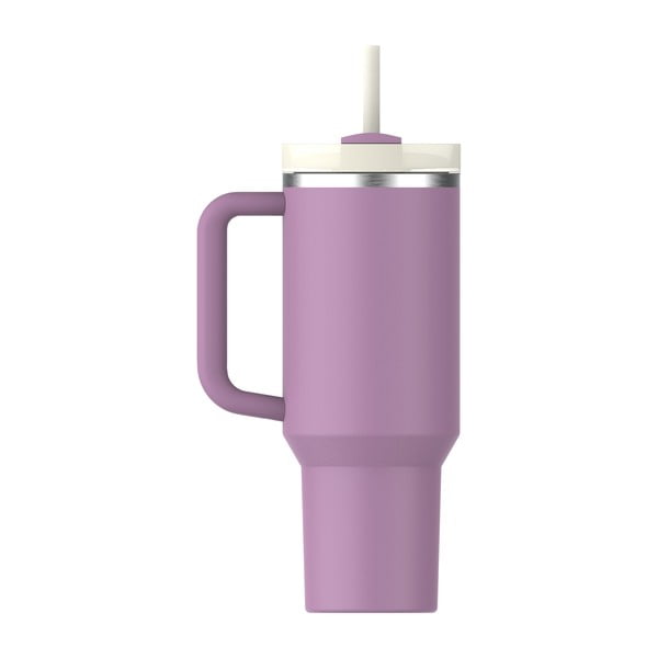 Violetinės spalvos iš nerūdijančio plieno su šiaudeliu termosas 1,18 l Quencher H2.0 FlowState Tumbler Lilac – Stanley-image-3