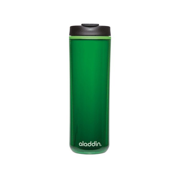 Aladdin žalias plastikinis termo puodelis su dviguba sienele, 470 ml