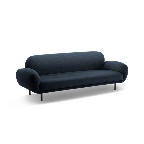 Tamsiai mėlynos spalvos iš boucle sofa 208 cm Poppy – Micadoni -image-1
