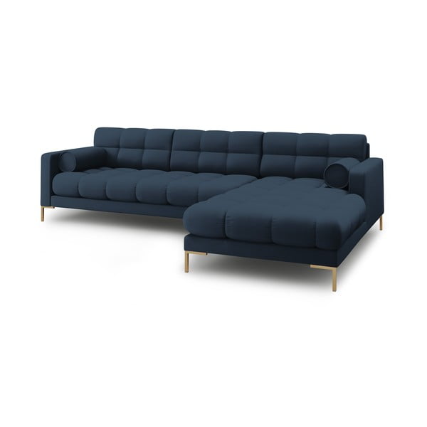 Kampinė sofa mėlynos spalvos (su dešiniuoju kampu) Bali – Cosmopolitan Design-image-4