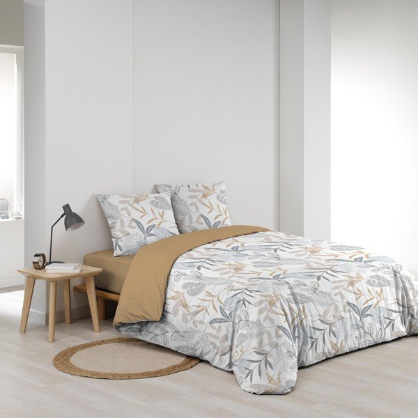 Dvigulė/itin ilga patalynė geltonos spalvos/baltos spalvos 240x220 cm Kimberly – douceur d'intérieur-image-2