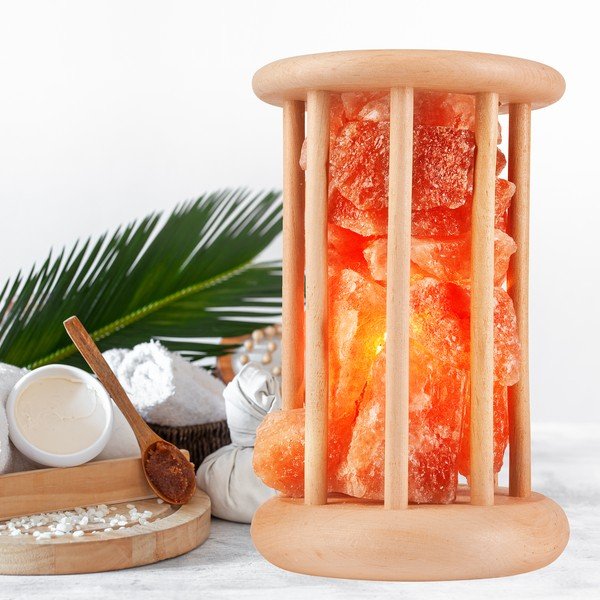 Oranžinė druskos lempa, aukštis 24 cm Sally - LAMKUR-image-1