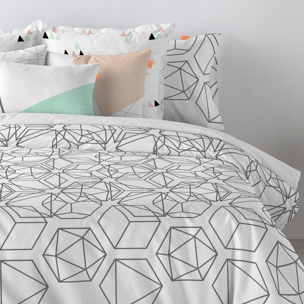 Medvilninis pagalvės užvalkalas Blanc Jewel, 60 x 60 cm-image-1