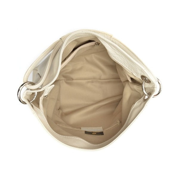 Smėlio spalvos odinė rankinė Anna Luchini Srumla-image-2