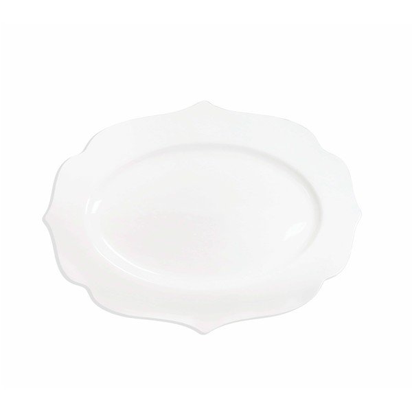 Iš Kinijos kaulinio porceliano padėklas 25x35 cm Queen – Brandani