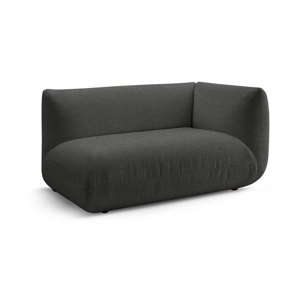 Modulinė sofa iš kordinio velveto pilkos spalvos (su dešiniuoju kampu) Lecomte – Bobochic Paris-image-2