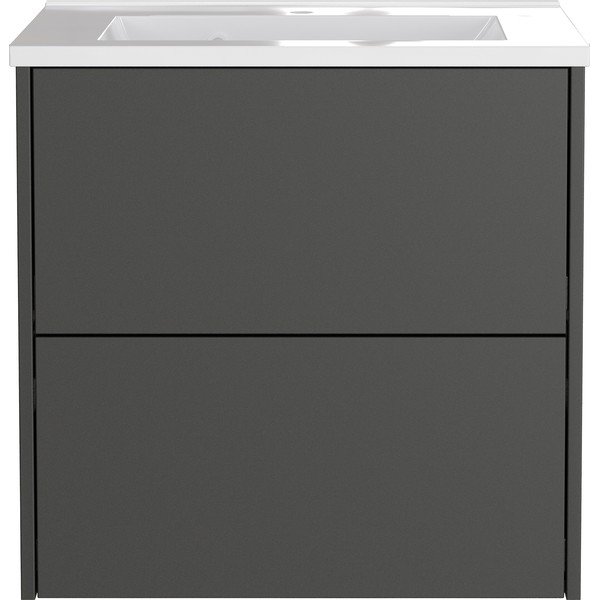 Antracito spalvos matinis pakabinama spintelė po kriaukle 61x61 cm Bodera – Germania-image-2