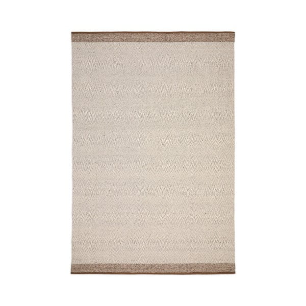 Apverčiamas/rankų darbo iš vilnos kilimas smėlio spalvos 160x230 cm Nifelia – Kave Home