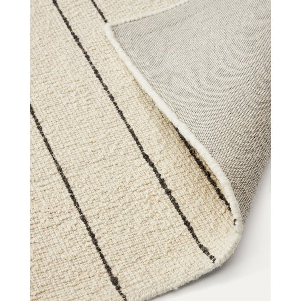 Kilimas iš vilnos kreminės spalvos 160x230 cm Micol – Kave Home-image-4