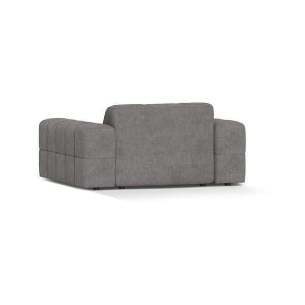 Pilkos spalvos krėslas iš šenilinio audinio Chicago – Cosmopolitan Design-image-2