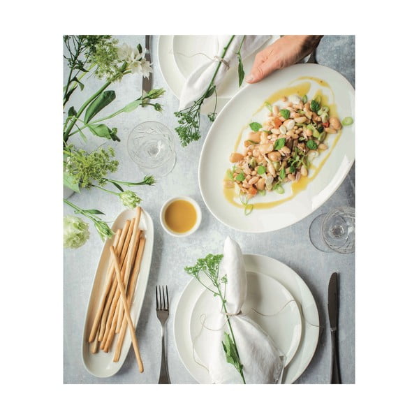 Balta porcelianinė gili lėkštė Maxwell & Williams Basic, 20 x 14 cm-image-1