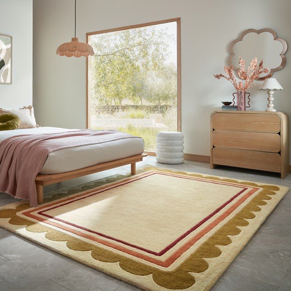 Rankų darbo natūralios spalvos iš vilnos kilimas 120x170 cm Lois – Flair Rugs-image-2