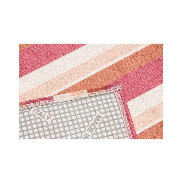 Raudona ir oranžinė kiliminė danga Floorita City Loft Stripes, 80 x 130 cm-image-2