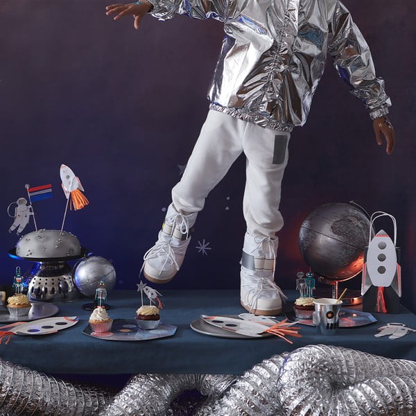 Dovanų maišelių rinkinys 8 vnt. 11x6 cm Rocket – Meri Meri-image-1