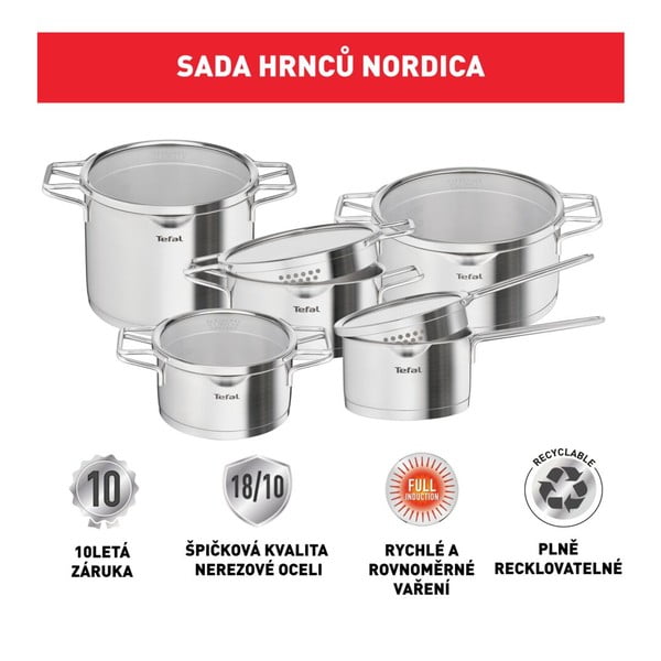 Puodų rinkiniai iš nerūdijančio plieno 10 vnt. – Tefal-image-4