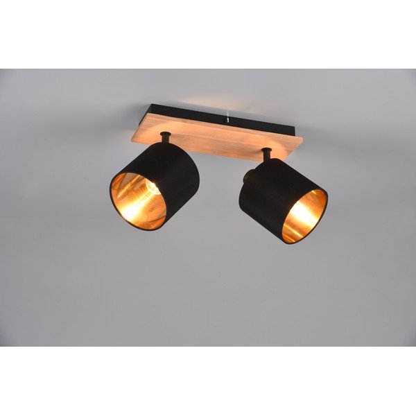 Taškinis šviestuvas juodos spalvos/natūralios spalvos ø 12 cm Tommy – Reality-image-2