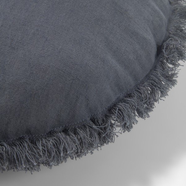 Tamsiai pilkas pagalvės užvalkalas Kave Home Clarice, skersmuo 45 cm-image-1