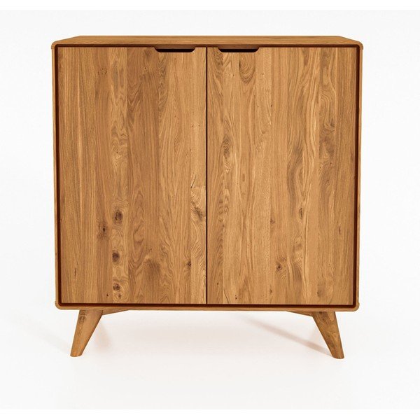 Aukšta ąžuolinė komoda 90x92 cm Greg - The Beds-image-1