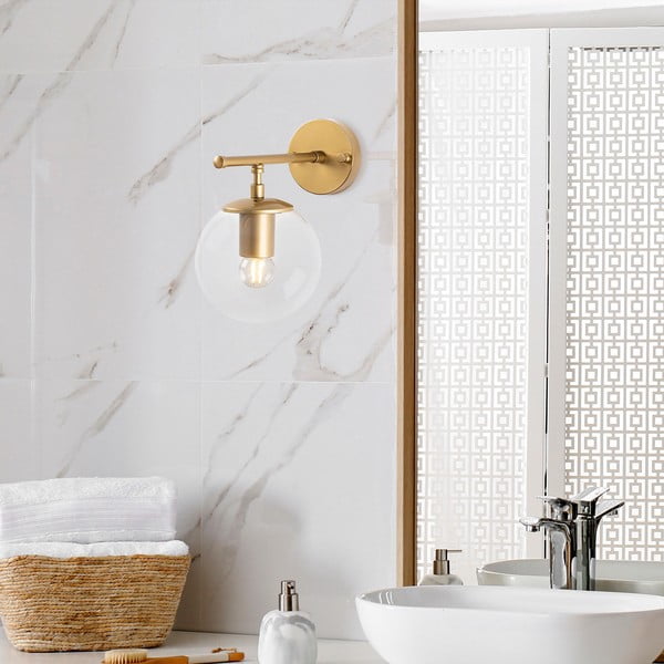 Žalvario spalvos sieninė lempa Roe – Opviq lights-image-3