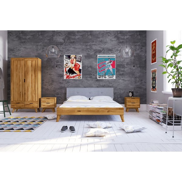 Ąžuolinė spinta 90x180 cm Greg - The Beds-image-4