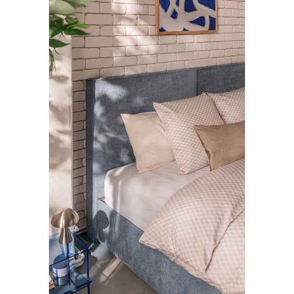 Mėlynos spalvos spyruoklinė lova 160x200 cm Olia Bold – Bonami Selection-image-3