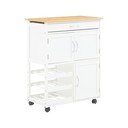 Iš bambuko virtuvės sala ant ratukų 37x67 cm Harlow – Premier Housewares