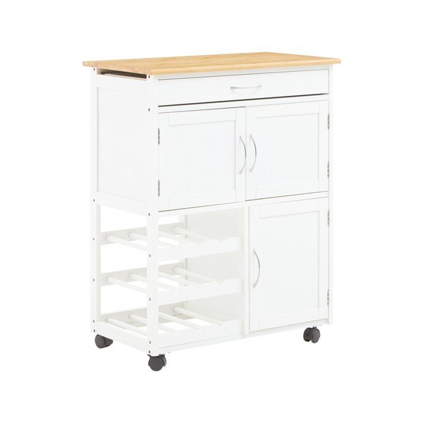 Iš bambuko vežimėlis ant ratukų 37x67 cm Harlow – Premier Housewares
