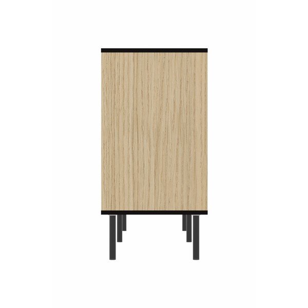 Juoda žema ąžuolinė komoda 170x80 cm Lord - TemaHome -image-1
