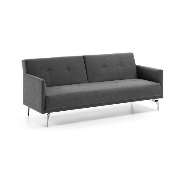 Tamsiai pilka sofa-lova Kave Home Flora-image-1