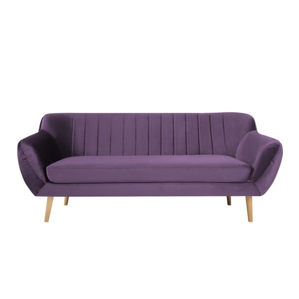 Violetinė trijų vietų sofa Mazzini Sofas Benito