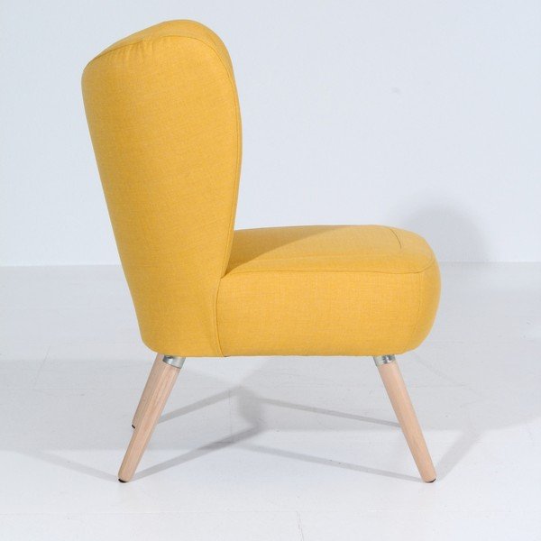 Geltonas fotelis Max Winzer Sari-image-1