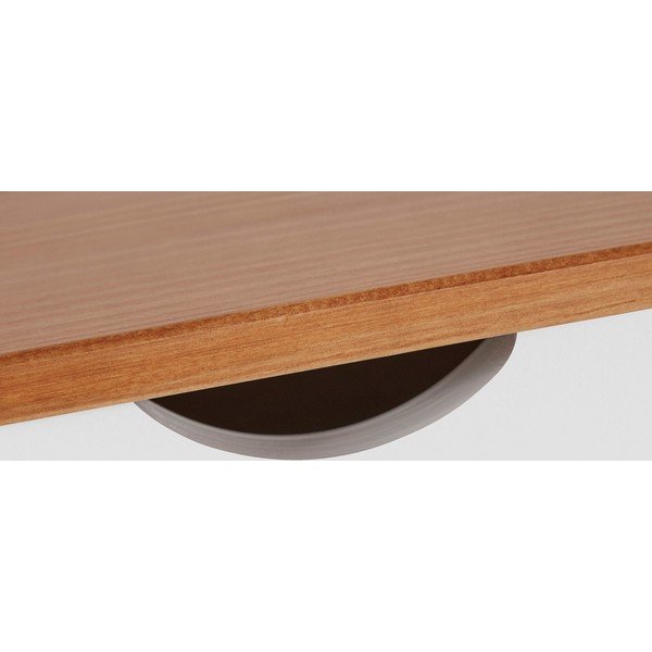 Baltai rudas darbo stalas Støraa Gava, ilgis 140 cm-image-1