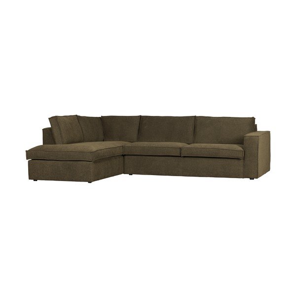 Tamsiai žalia kampinė sofa WOOOD Freddie, kairysis kampas-image-2