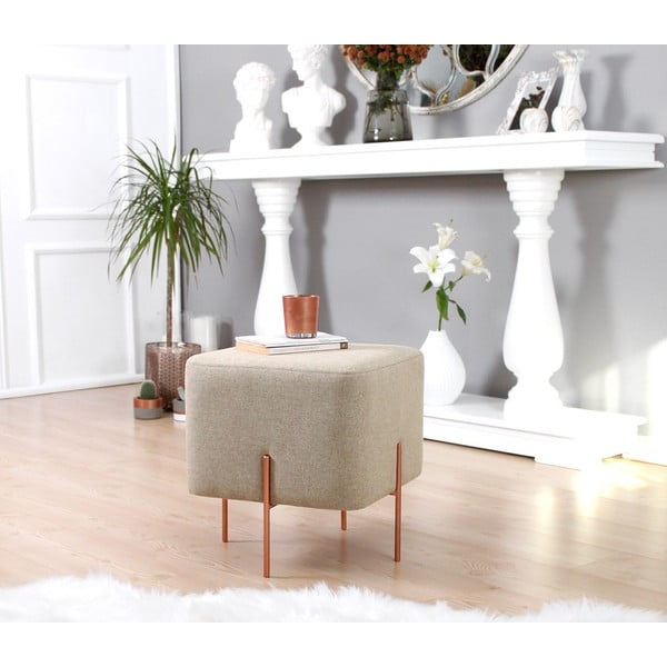 Pufas smėlio spalvos Copper – Artie-image-2