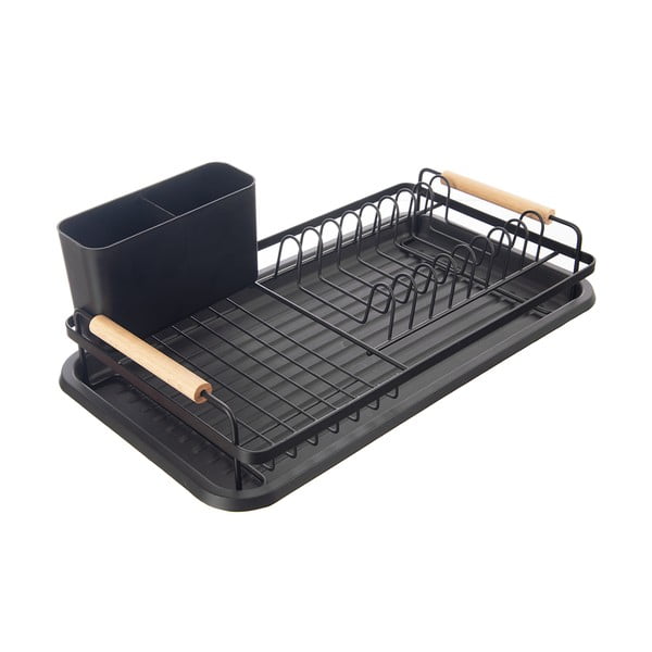 Juodos spalvos iš metalo kiaurasamtis 43x23,5 cm Radka – Orion