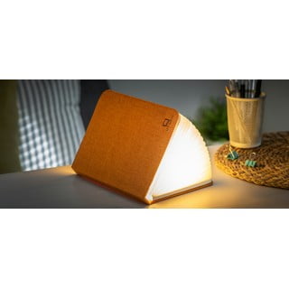 Oranžinis didelis knygos formos LED stalinis šviestuvas Gingko Booklight