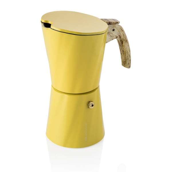 Geltonos spalvos moka puodelis 4 puodeliams "Brandani Tower