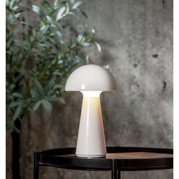 Stalinis šviestuvas baltos spalvos LED su pritemdymo funkcija (aukštis 28 cm) Mushroom – Star Trading-image-3