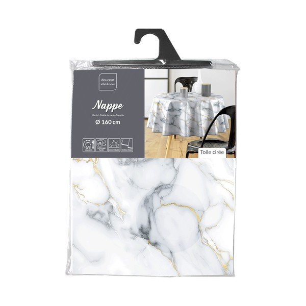 Staltiesė galima plauti ø 160 cm Marquina – douceur d'intérieur-image-4