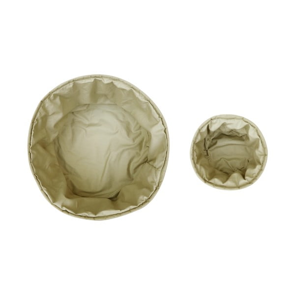 Iš tekstilės vaikiškos daiktadėžės šviesiai žalios spalvos 2 vnt. ø 30x20 cm Bambie Olive – Lorena Canals-image-3