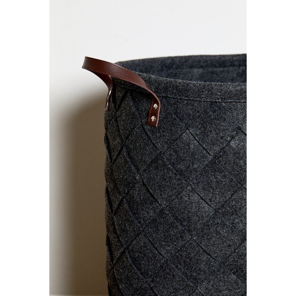 Wenko Trovo juodas skalbinių krepšys, 75 l talpos-image-3