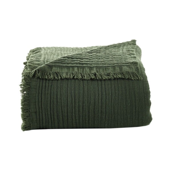 Iš muslino lovatiesė tamsiai žalios spalvos 200x250 cm – Mijolnir