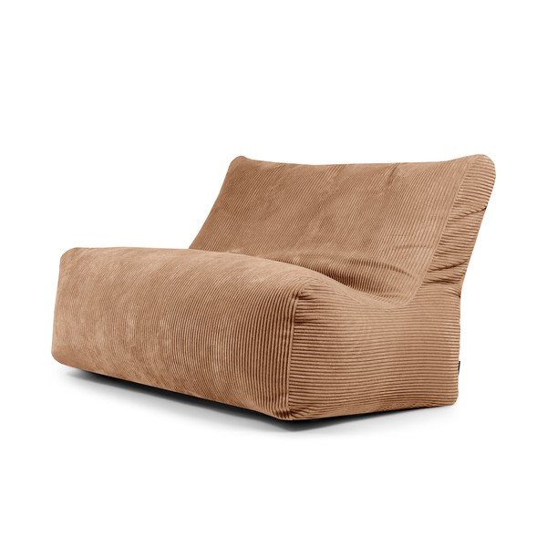 Rudos spalvos iš kordinio velveto sėdmaišis Sofa Seat Lounge – SLOWDOWN