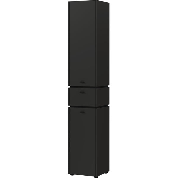 Antracito spalvos aukšta vonios kambario spintelė 34x189 cm Modesto - Germania-image-1