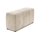 Smėlio spalvos aksominis modulinės sofos porankis Rome Velvet - Cosmopolitan Design