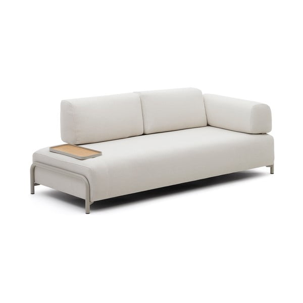 Smėlio spalvos iš šenilinio audinio sofa 232 cm Compo – Kave Home