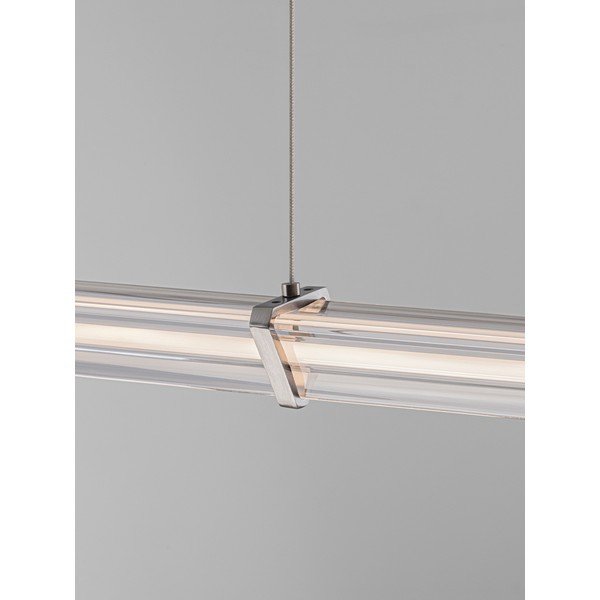 Matinės juodos spalvos/matinės sidabrinės spalvos iš metalo kabantis šviestuvas LED su pritemdymo funkcija su gaubtu iš akrilo stiklo Pheme – Nova Luce-image-4