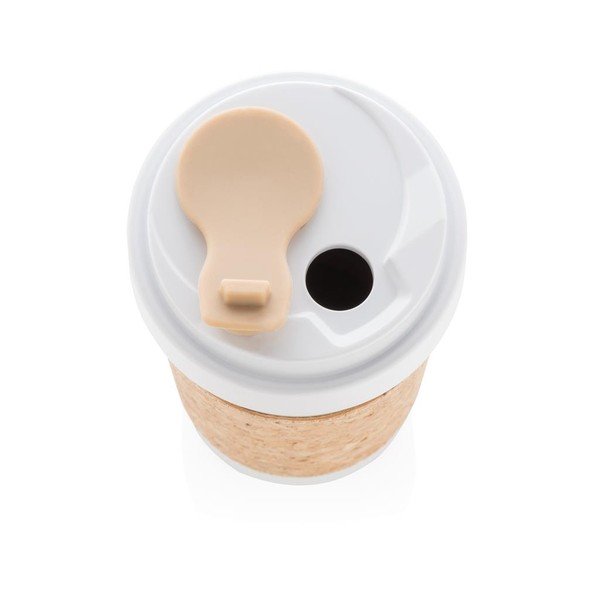 Ekologiškas termo puodelis su kamštine įmaute XD Design Collection ECO, 400 ml-image-1