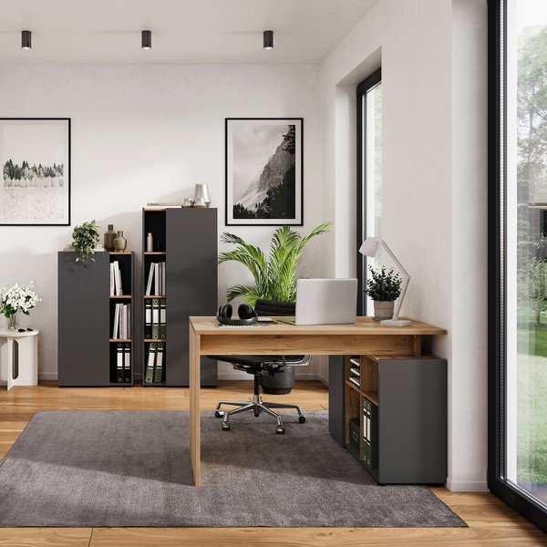 Biuro baldų rinkinys 90x120 cm Adrano – Germania-image-1